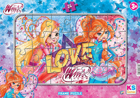 Ks Games Winx 24 Parça Frame Çocuk Puzzle