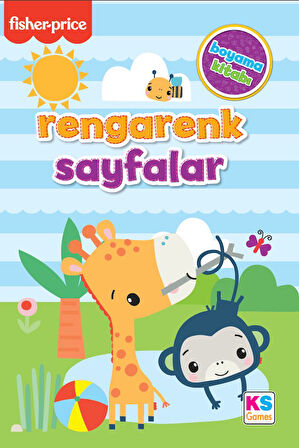 KS Games Fisher Price Boyama Kitabı - Rengarenk Sayfalar 2 (Hayvanlarla Boyama)