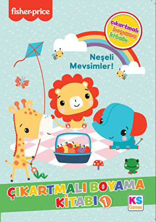 KS Games Fisher Price Boyama Sticker Kitabı 1 (Neşeli Mevsimler)