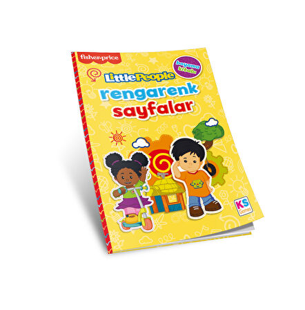 KS Games Fisher Price Küçük İnsanlar Boyama Kitabı (Rengarenk Sayfalar Sarı)