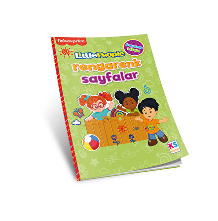 KS Games Fisher Price Küçük İnsanlar Boyama Kitabı (Rengarenk Sayfalar Sarı - Yeşil)