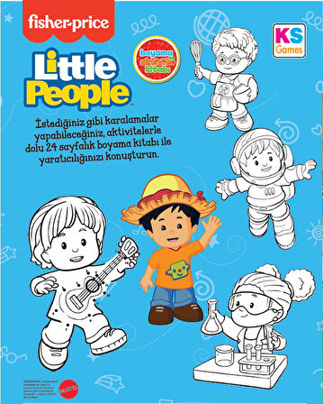KS Games Fisher Price Küçük İnsanlar Boyama Aktivite Kitabı - Meslekler