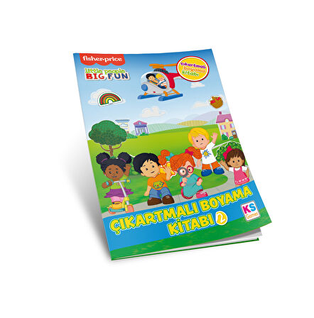 KS Games Fisher Price Küçük İnsanlar Boyama Sticker Kitabı 2