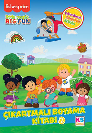 KS Games Fisher Price Küçük İnsanlar Boyama Sticker Kitabı 2