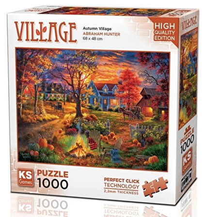 KS Games 1000 Parça Sonbahar Köyü Puzzle