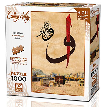 Ks Games 1000 Parça Vav & Kabe Kaligrafi Puzzle - Rasim Yıldız