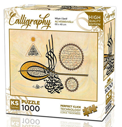 Ks Games 1000 Parça Hilye-i Şerif Kaligrafi Puzzle - Ali Hüsrevoğlu