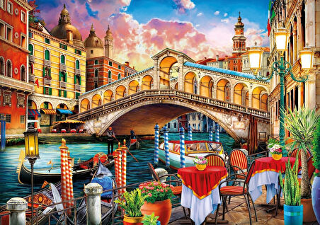 Ks Games 1000 Parça Venedik Rialto Köprüsü Puzzle