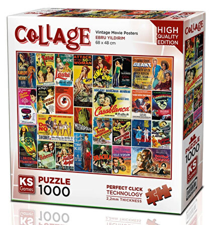 Ks Games 1000 Parça Eski Film Afişleri Puzzle - Ebru Yıldırım