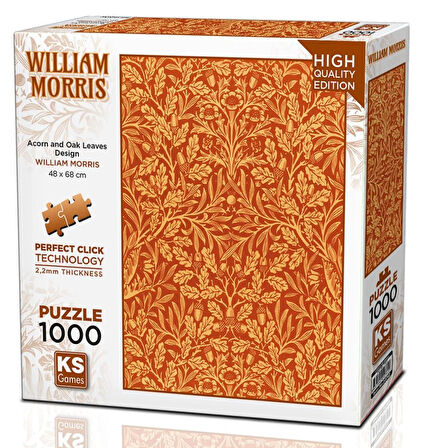 Ks Games 1000 Parça Meşe Palamudu Puzzle - William Morris