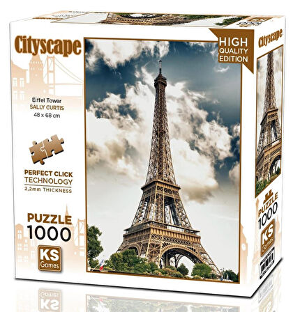 Ks Games 1000 Parça Eiffel Tower Puzzle - Sally Curtis