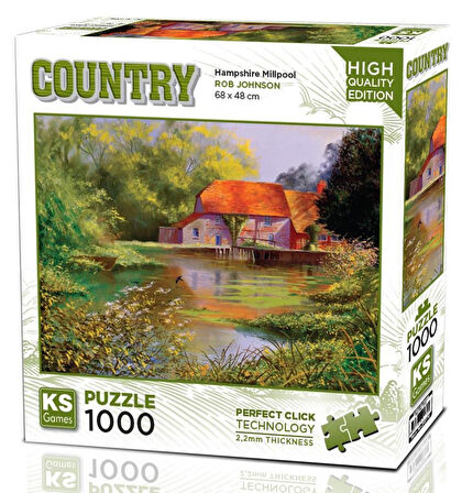 Ks Games 1000 Parça Hampshire Millpool Puzzle - Rob Johnson