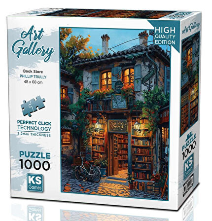 Ks Games 1000 Parça Kitapçı Dükkanı Puzzle - Phillip Trully