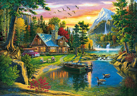 Ks Games 1000 Parça Mountain Paradise Puzzle - Kim Norlien