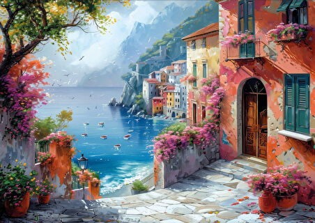 Ks Games 1000 Parça Amalfi Puzzle - Jin Park