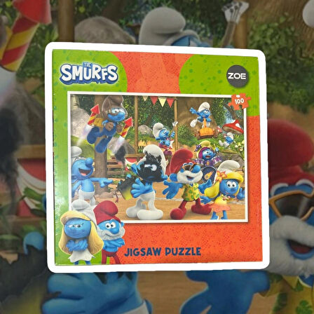 ZOE THE SMURFS JIGSAW PUZZLE 100 PCS ŞİRİNLER 100 PARÇA PUZZLE YAPBOZ