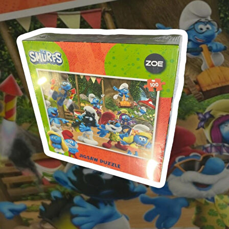 ZOE THE SMURFS JIGSAW PUZZLE 100 PCS ŞİRİNLER 100 PARÇA PUZZLE YAPBOZ