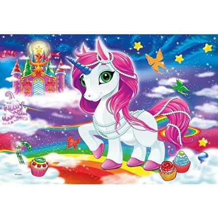 KS Games Pony Unicorn 3+ Yaş Büyük Boy Puzzle 12 Parça