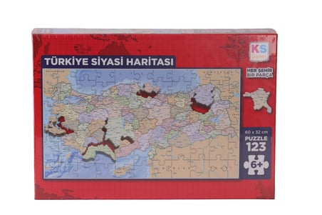 31749 PUZZLE 123 TÜRKİYE SİYASİ HARİTASI