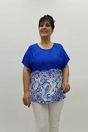 Miraggio Büyük Beden Bluz 98649 SAKS