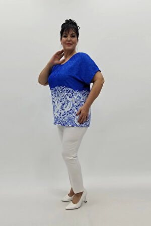 Miraggio Büyük Beden Bluz 98649 SAKS