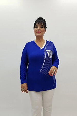 Miraggio Büyük Beden Bluz 98967 SAKS
