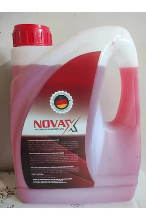 Novax Antifiriz Kırmızı 3 Litre -56 Derece Koruma Uzun Ömürlü Alman Formüllü