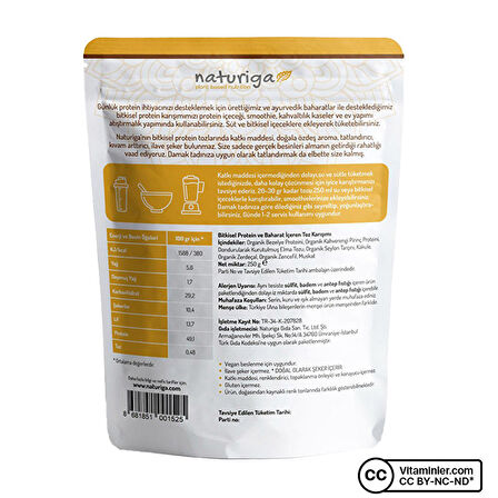 Naturiga Ayuvedik Protein Karışımı 250 Gr - ELMA-ZENCEFİL