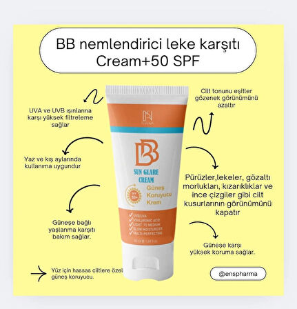 ENS BB SUN GLARE CREAM SPF +50