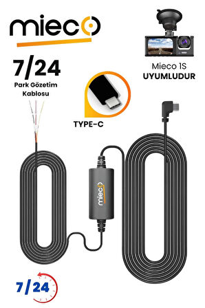 Mieco 1S Uyumlu Park Modu Akü Bağlantı Kablosu / Harwire Kit (Type-c)