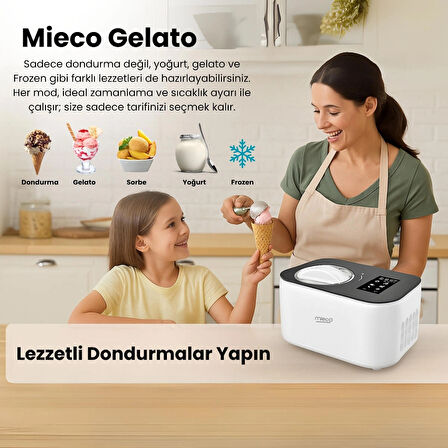 Mieco Gelato  4-in-1 Dondurma Makinesi