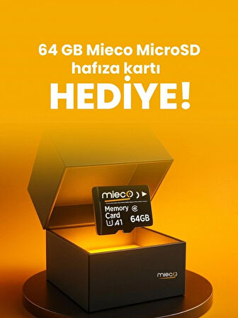 Mieco X8 Wifi /4k Uhd/ 170° Ultra Geniş Açı/ Kör Nokta / Gps/ Adas/ 3 Kameralı Araç Kamerası + Hafıza Kartı Hediyeli