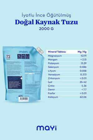 Mayi Tuz Kaynak Tuzu İyotlu İnce 2 Kg