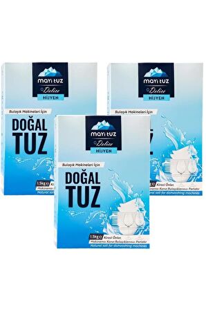 Mayi Tuz Doğal Bulaşık Makinesi Tuzu 3 X 1500 Gr