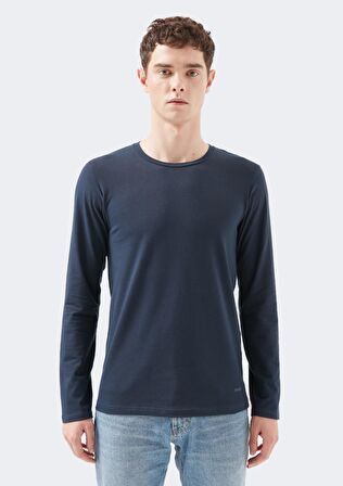 Mavi Uzun Kollu Lacivert Basic Tişört 062477-27308