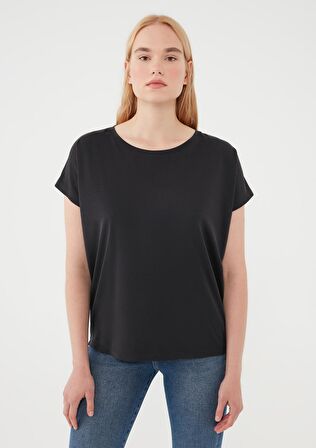Mavi Lux Touch Siyah Modal Tişört 167245-900
