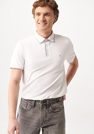 Mavi Beyaz Polo Tişört 062373-27879