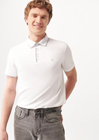 Mavi Beyaz Polo Tişört 062373-27879