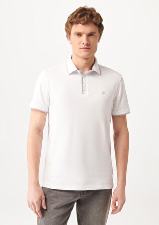 Mavi Beyaz Polo Tişört 062373-27879