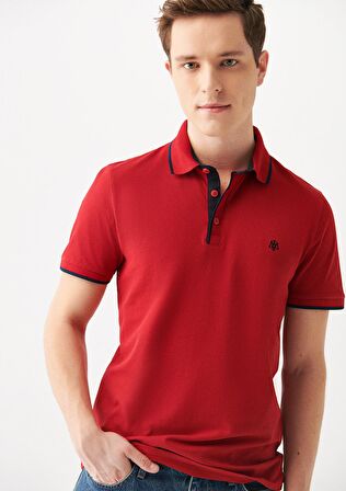 Mavi Kırmızı Polo Tişört 062373-28441