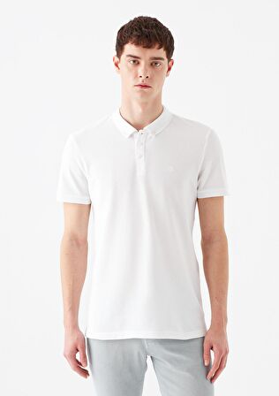 Mavi Beyaz Polo Tişört 063247-27879