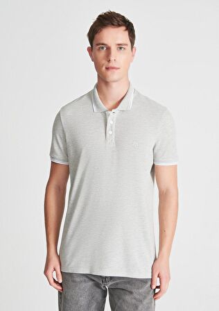 Mavi Açık Gri Polo Tişört 064164-28387