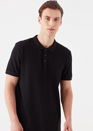 Mavi Siyah Polo Tişört 064946-21842