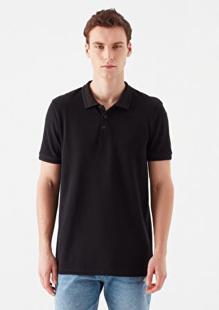 Mavi Siyah Polo Tişört 064946-21842