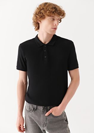 Mavi Siyah Polo Tişört 064946-21842