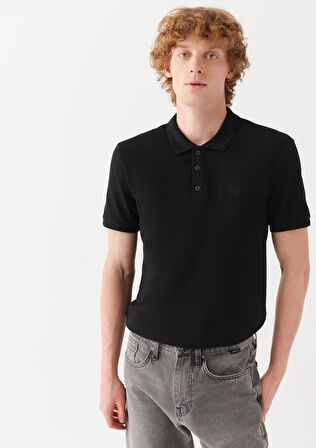 Mavi Siyah Polo Tişört 064946-21842