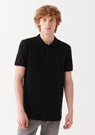 Mavi Siyah Polo Tişört 064946-21842
