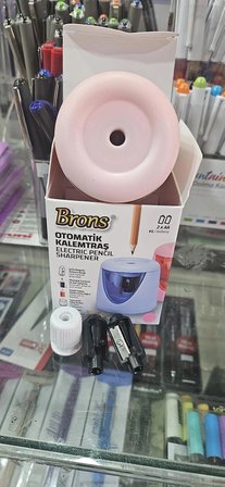 Brons Otomatik Kalemtraş Pilli Br-5507 Brons pembe