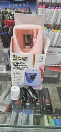 Brons Otomatik Kalemtraş Pilli Br-5507 Brons pembe