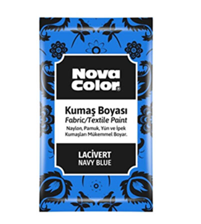 Nova Color Toz Kumaş Boyası Lacivert - 4 adet